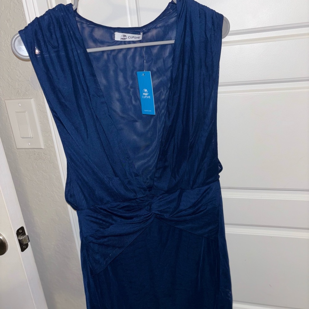 CUPSHE Women's Blue Dress Cover Up